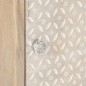 vidaXL Mesita de noche madera maciza de mango y hierro 40x30x50 cm