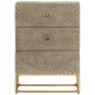 vidaXL Cómoda madera maciza de mango y hierro 55x30x76 cm vidaXL Cómoda madera maciza de mango y hierro 55x30x76 cm