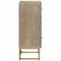 vidaXL Cómoda madera maciza de mango y hierro 55x30x76 cm vidaXL Cómoda madera maciza de mango y hierro 55x30x76 cm