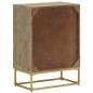 vidaXL Cómoda madera maciza de mango y hierro 55x30x76 cm vidaXL Cómoda madera maciza de mango y hierro 55x30x76 cm