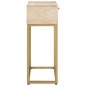 vidaXL Mesa consola madera maciza de mango y hierro 90x30x76 cm