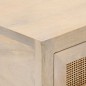 vidaXL Mesa consola madera maciza de mango y hierro 90x30x76 cm