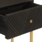 vidaXL Mesa consola madera maciza de mango y hierro negro 90x30x76 cm vidaXL Mesa consola madera maciza de mango y hierro negro 90x30x76 cm