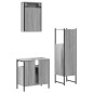 vidaXL Set de muebles de baño 3 pzas madera contrachapada gris sonoma vidaXL Set de muebles de baño 3 pzas madera contrachapada gris sonoma