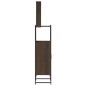 vidaXL Set de muebles baño 3 pzas madera contrachapada roble marrón