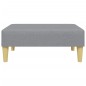 vidaXL Sofá cama de 2 plazas con almohadas y taburete tela gris claro vidaXL Sofá cama de 2 plazas con almohadas y taburete tela gris claro