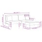vidaXL Sofá cama de 2 plazas con almohadas y taburete tela gris claro vidaXL Sofá cama de 2 plazas con almohadas y taburete tela gris claro