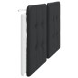 vidaXL Cabecero de cama acolchado cuero sintético negro blanco 200 cm vidaXL Cabecero de cama acolchado cuero sintético negro blanco 200 cm