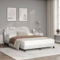 vidaXL Cama con colchón cuero sintético blanco 120x200 cm vidaXL Cama con colchón cuero sintético blanco 120x200 cm