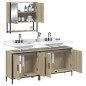 vidaXL Set de muebles de baño 3 pzas madera contrachapada roble Sonoma vidaXL Set de muebles de baño 3 pzas madera contrachapada roble Sonoma