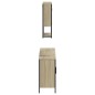 vidaXL Set de muebles de baño 3 pzas madera contrachapada roble Sonoma vidaXL Set de muebles de baño 3 pzas madera contrachapada roble Sonoma