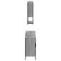 vidaXL Set de muebles de baño 3 pzas madera contrachapada gris sonoma vidaXL Set de muebles de baño 3 pzas madera contrachapada gris sonoma