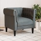 vidaXL Sillón Chesterfield de tela gris oscuro vidaXL Sillón Chesterfield de tela gris oscuro