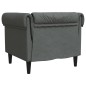 vidaXL Sillón Chesterfield de tela gris oscuro vidaXL Sillón Chesterfield de tela gris oscuro