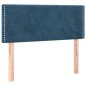 vidaXL Cama box spring colchón y LED terciopelo azul oscuro 120x190 cm vidaXL Cama box spring colchón y LED terciopelo azul oscuro 120x190 cm