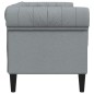 vidaXL Sofá Chesterfield de 2 plazas tela gris claro vidaXL Sofá Chesterfield de 2 plazas tela gris claro
