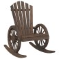 vidaXL Sillas mecedoras Adirondack 2 uds madera maciza de abeto vidaXL Sillas mecedoras Adirondack 2 uds madera maciza de abeto