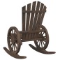 vidaXL Sillas mecedoras Adirondack 2 uds madera maciza de abeto vidaXL Sillas mecedoras Adirondack 2 uds madera maciza de abeto