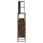 vidaXL Set de muebles baño 4 pzas madera contrachapada roble ahumado vidaXL Set de muebles baño 4 pzas madera contrachapada roble ahumado