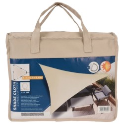 ProGarden Toldo triangular crema 3,6x3,6x3,6 m