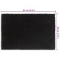 vidaXL Felpudos 2 unidades fibra de coco negro 40x60 cm vidaXL Felpudos 2 unidades fibra de coco negro 40x60 cm