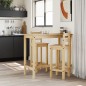 vidaXL Set de bar 3 piezas madera maciza de pino vidaXL Set de bar 3 piezas madera maciza de pino