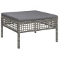 vidaXL Set de muebles de jardín 10 pzas y cojines ratán sintético gris vidaXL Set de muebles de jardín 10 pzas y cojines ratán sintético gris