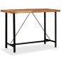 vidaXL Set muebles de bar 7 pzas madera maciza acacia y cuero genuino vidaXL Set muebles de bar 7 pzas madera maciza acacia y cuero genuino