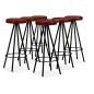 vidaXL Set muebles de bar 7 pzas madera maciza acacia y cuero genuino vidaXL Set muebles de bar 7 pzas madera maciza acacia y cuero genuino