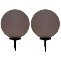 vidaXL Lámparas solares esféricas de exterior 2 uds LED RGB 50 cm