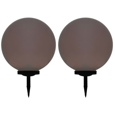 vidaXL Lámparas solares esféricas de exterior 2 uds LED RGB 50 cm