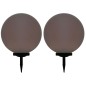 vidaXL Lámparas solares esféricas de exterior 2 uds LED RGB 50 cm vidaXL Lámparas solares esféricas de exterior 2 uds LED RGB 50 cm