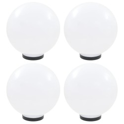 vidaXL Lámparas de bola LED 4 unidades esféricas PMMA 30 cm