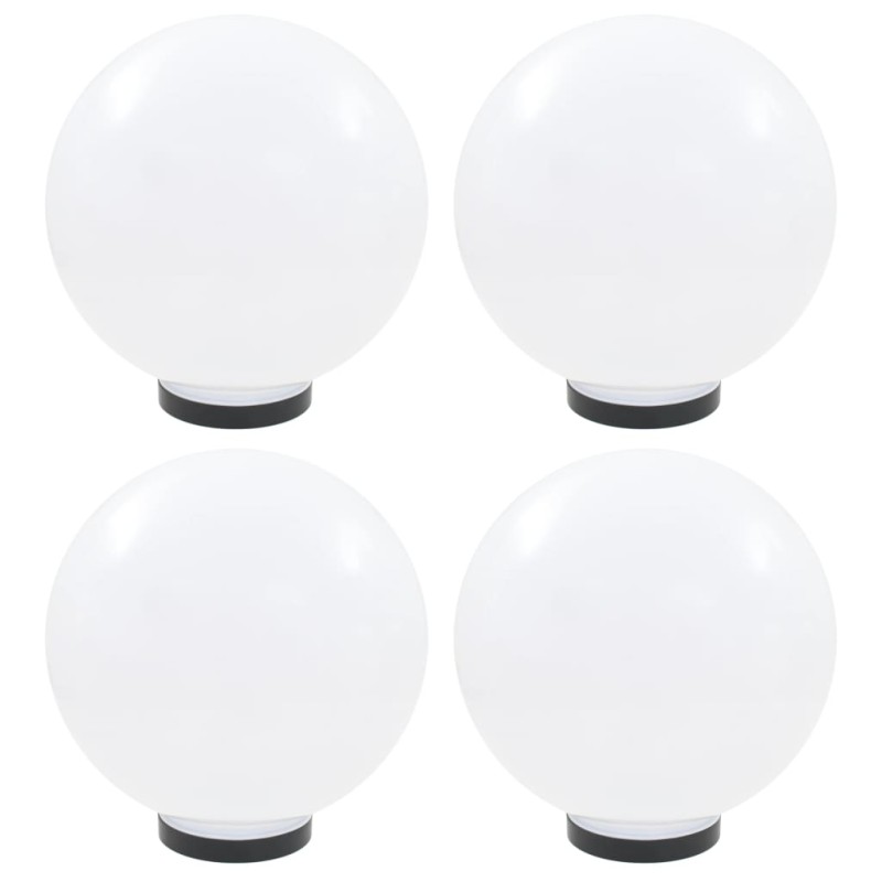 vidaXL Lámparas de bola LED 4 unidades esféricas PMMA 30 cm vidaXL Lámparas de bola LED 4 unidades esféricas PMMA 30 cm