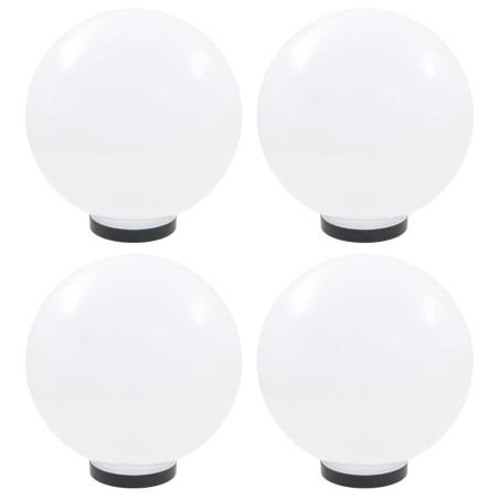 vidaXL Lámparas de bola LED 4 unidades esféricas PMMA 30 cm