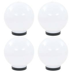vidaXL Lámparas de bola LED 4 unidades esféricas PMMA 20 cm