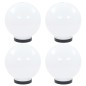 vidaXL Lámparas de bola LED 4 unidades esféricas PMMA 20 cm