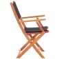 vidaXL Juego de comedor de jardín 9 pzas madera eucalipto y textilene vidaXL Juego de comedor de jardín 9 pzas madera eucalipto y textilene