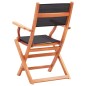vidaXL Juego de comedor de jardín 9 pzas madera eucalipto y textilene vidaXL Juego de comedor de jardín 9 pzas madera eucalipto y textilene