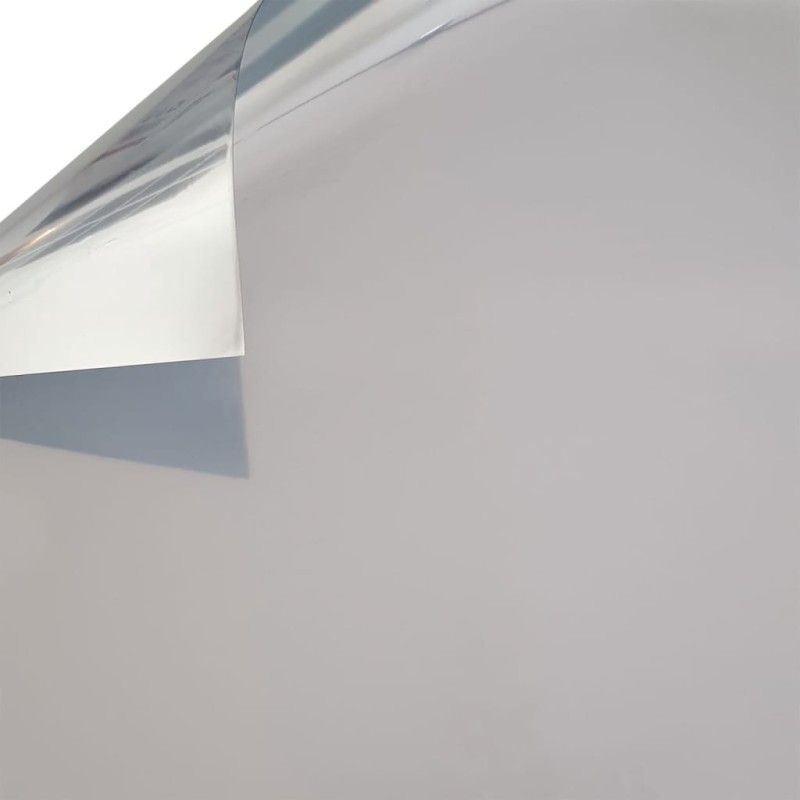 Easyprotec Lámina permanente para ventanas espejo plateado 90x250 cm Easyprotec Lámina permanente para ventanas espejo plateado 90x250 cm
