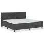 vidaXL Cama box spring tela gris oscuro 200x200 cm vidaXL Cama box spring tela gris oscuro 200x200 cm