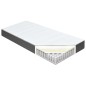 vidaXL Cama box spring tela gris oscuro 200x200 cm vidaXL Cama box spring tela gris oscuro 200x200 cm