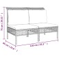 vidaXL Set de muebles de jardín 10 pzas y cojines ratán sintético gris vidaXL Set de muebles de jardín 10 pzas y cojines ratán sintético gris