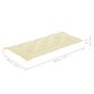 vidaXL Banco Batavia de teca maciza con cojín blanco crema 120 cm vidaXL Banco Batavia de teca maciza con cojín blanco crema 120 cm