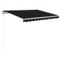 vidaXL Toldo retráctil automático gris antracita 300x250 cm vidaXL Toldo retráctil automático gris antracita 300x250 cm