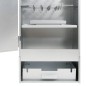 vidaXL Horno ahumador de barbacoa con mesa acero galvanizado vidaXL Horno ahumador de barbacoa con mesa acero galvanizado