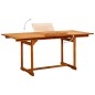vidaXL Juego de comedor de jardín 7 piezas madera maciza de acacia vidaXL Juego de comedor de jardín 7 piezas madera maciza de acacia