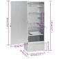 vidaXL Horno ahumador de barbacoa con mesa acero galvanizado vidaXL Horno ahumador de barbacoa con mesa acero galvanizado