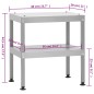 vidaXL Horno ahumador de barbacoa con mesa acero galvanizado vidaXL Horno ahumador de barbacoa con mesa acero galvanizado