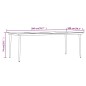 vidaXL Juego de comedor de jardín 7 piezas con cojines negro